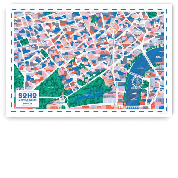 Soho & Covent Garden walk with me map